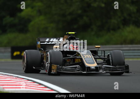 Budapest, Hongrie. 09Th Aug 2019. # 20 Kevin Magnussen, Haas F1 Team. Gp de Hongrie, Budapest, 2-4 août 2019 : Crédit Photo Agency indépendante/Alamy Live News Banque D'Images