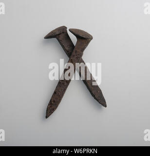 Vieux crampons de fer Banque D'Images