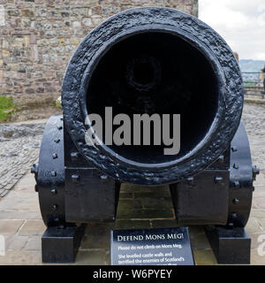 Mons Meg bombard, Château d'Edimbourg - Ecosse, Royaume-Uni Banque D'Images