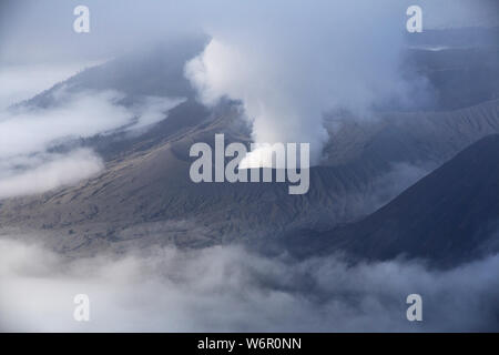 Bromo volcan dans l'île de Java, Indonésie Banque D'Images