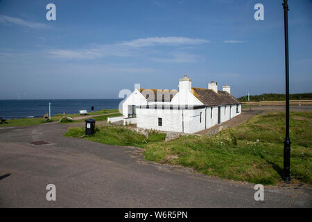 La fin de la route café à John O'Groats extrême nord ouest du continent britannique. Banque D'Images