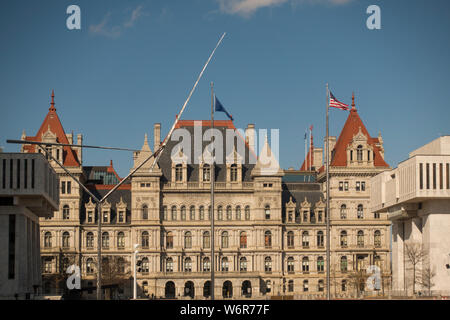 Empire State Plaza À Albany, New York Banque D'Images