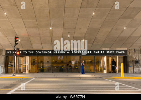 Empire State Plaza À Albany, New York Banque D'Images