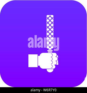 Dans l'homme de l'outil Fichiers icône tête violet numérique Illustration de Vecteur