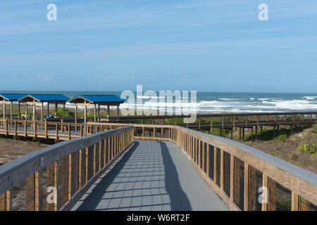 New Smyrna boardwalk Banque D'Images