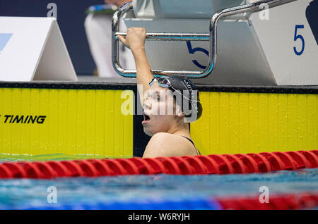 Berlin, Deutschland. 09Th Aug 2019. Céline RIEDER (Allemand) Fédération de natation. Vorlauf 400m femmes sur 02.08.2019 championnats de natation 2019 allemand, à partir de la 01.08. - 04.08.2019 à Berlin/Allemagne. Utilisation dans le monde entier | Credit : dpa/Alamy Live News Banque D'Images