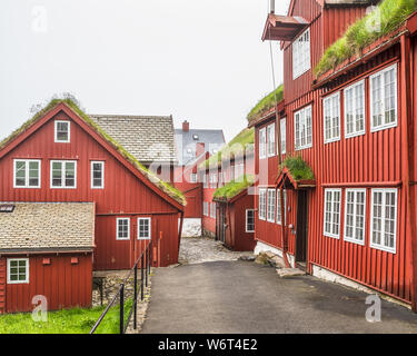 Tinganes Torshavn, l'île de Streymoy, Îles Féroé Banque D'Images