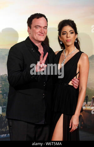 Roma, Italia. 09Th Aug 2019. Quentin Tarantino avec sa femme Daniella Pick 2 août 2019 Rome. Première du film "Il était une fois à Hollywood' Foto Samantha Zucchi Insidefoto insidefoto Crédit : srl/Alamy Live News Banque D'Images