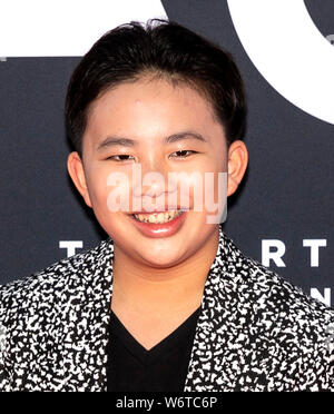 Los Angeles, CA - août 01, 2019 : Albert Tsai assiste à la première de 'l'Art de la course sous la pluie' tenue à El Capitan Theatre Banque D'Images