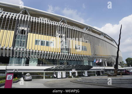 Keris sculpture au Stade national Bukit Jalil en Malaisie Banque D'Images