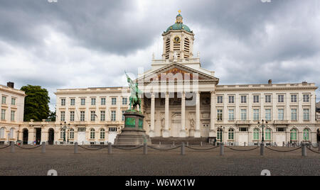 Place Royale Bruxelles, Palais Royal d'origine et de la vieille place du marché, Bruxelles, Belgique Banque D'Images
