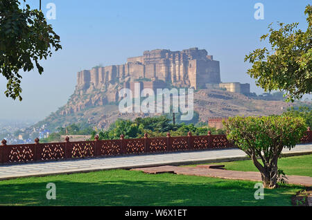 Fort Mehrangarh, Jodhpur, Rajasthan, India Banque D'Images