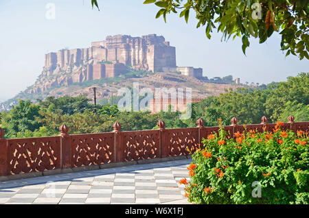 Fort Mehrangarh, Jodhpur, Rajasthan, India Banque D'Images