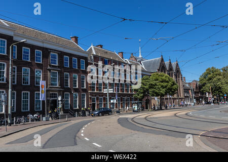 L'intersection de Parkstraat et Lange Voorhout de La Haye Banque D'Images