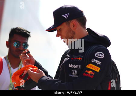 Budapest, Hongrie. 06Th Aug 2019. # 10 Pierre Gasly, Aston Martin RedBull Racing Honda. GP de Hongrie, Budapest, 2-4 août 2019 : Crédit Photo Agency indépendante/Alamy Live News Banque D'Images