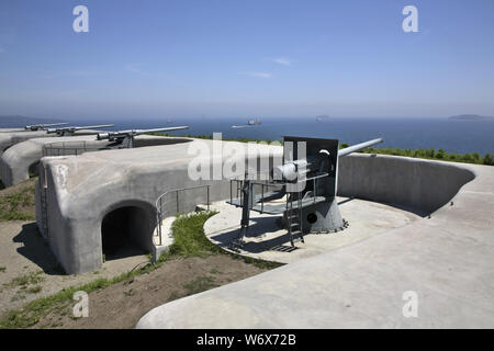 Novosiltsevskaya l'autre batterie de forteresse de Vladivostok. L'île russe. La Russie Banque D'Images