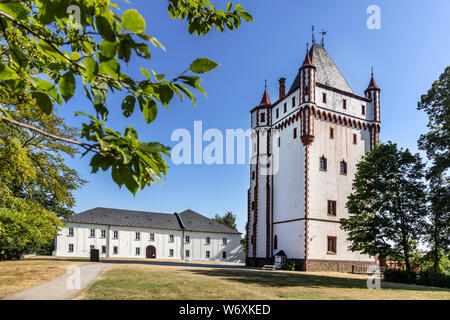 Zámek Hradec NAD Moravicí, Moravskoslezský kraj, Slezsko, Ceska Republika / Hradec NAD Moravici Château, Moravie, Silésie, région d'Opava, République Tchèque Banque D'Images