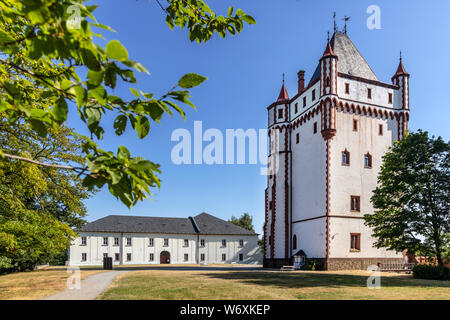 Zámek Hradec NAD Moravicí, Moravskoslezský kraj, Slezsko, Ceska Republika / Hradec NAD Moravici Château, Moravie, Silésie, région d'Opava, République Tchèque Banque D'Images