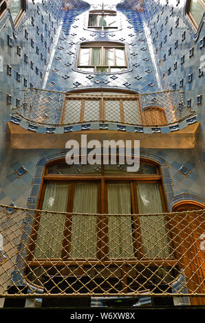 Intérieur et chambres intérieures création de Gaudi Casa Batllo. Barcelone, juin 2014 Banque D'Images