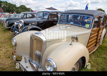 Lea-Francis voiture Coventry lors d'une exposition de voitures vintage, Hampsire, Angleterre Banque D'Images