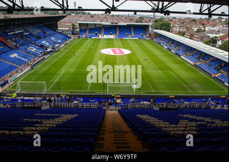 BIRKENHEAD, Angleterre Tranmere Rovers' août 3ème accueil sol Prenton Park au cours de la Sky Bet League 1 match entre Tranmere Rovers et Rochdale à Prenton Birkenhead Park, le samedi 3 août 2019. (Crédit : Ian Charles | MI News) Credit : MI News & Sport /Alamy Live News Banque D'Images