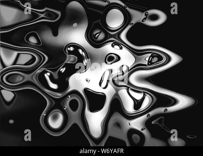 Raconter UNE BLAGUE : cette série de dessins graphiques détaille la distorsion de fragment à un haut-parleur avec un anneau dessus révélant la caricature désorganisée comme des visages. Banque D'Images