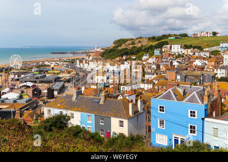 Hastings, vieille ville, East Sussex, UK Banque D'Images