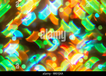 Bokeh flou multi couleur crystal light abstract background. Banque D'Images