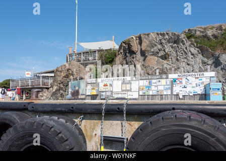 Koster, Suède - Juillet 26, 2019 : Avis d'un pilier dans, dans le Nordkoster Kosterhavet réserve naturelle. Banque D'Images