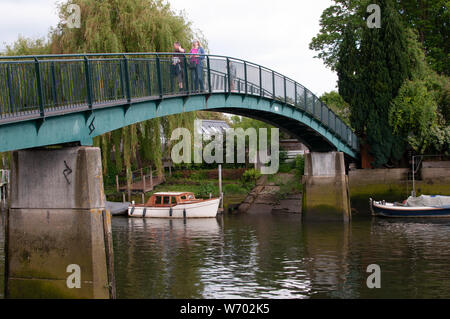 Twickenham Middlesex Pont Eel Pie Banque D'Images