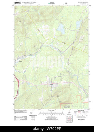 Carte TOPO USGS New Hampshire NH Bethléem 20120615 Restauration TM Banque D'Images