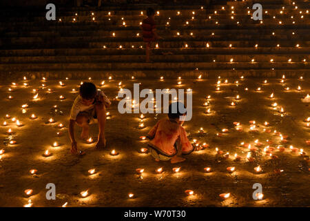 Dev Deepavali fête à Kolkata. Banque D'Images