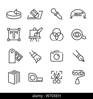 Vector icons set de design et de la créativité. Illustration de Vecteur