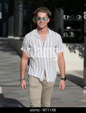 AJ Pritchard hors studios ITV comprend : AJ Pritchard Où : London, Royaume-Uni Quand : 04 Jul 2019 Credit : Rocky/WENN.com Banque D'Images