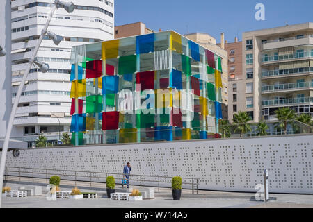 Le Centre d'Art Pompidou à Malaga, Andalousie, Espagne Banque D'Images