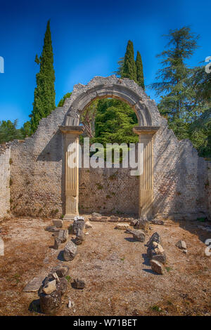 Vestiges romains sur le site de Puymin à Vaison la Romaine en Provence-Alpes-Côte d'Azur, France Banque D'Images