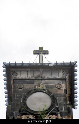 Glasgow, Ecosse, Royaume-Uni. 3 Août 2019 : photos de la Calédonie Road église libre dans l'Gorbals. Banque D'Images