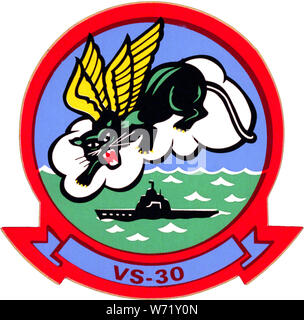 L'Escadron anti-sous-marine (30) US insigne c1984 Banque D'Images