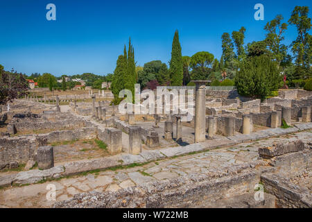 Vestiges romains sur le site de Puymin à Vaison la Romaine en Provence-Alpes-Côte d'Azur, France Banque D'Images