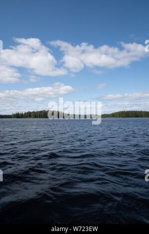 Mögreven Storön, île du lac de Värmland, Suède Banque D'Images