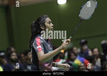 L'histoire d'amour entre Maurice et le badminton aux JIOI commencer en 1979, lorsque les Mauriciens ont fait table rase sur toutes les médailles d'or Banque D'Images