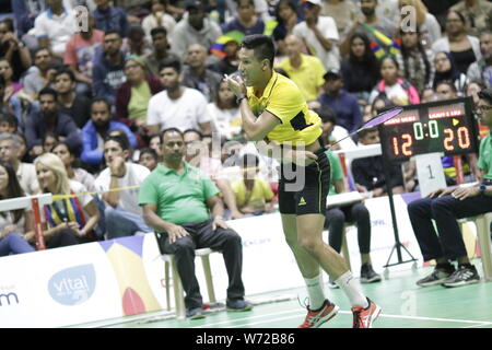 L'histoire d'amour entre Maurice et le badminton aux JIOI commencer en 1979, lorsque les Mauriciens ont fait table rase sur toutes les médailles d'or Banque D'Images