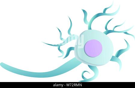 L'icône de neurone du cerveau. Caricature de neurone du cerveau icône vecteur pour la conception web isolé sur fond blanc Illustration de Vecteur