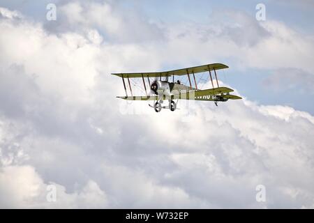 Avro 504K (réplique) Olivia 'G' à l'EROE-militaire Shuttleworth Bourget sur le 7 juillet 2019 Banque D'Images