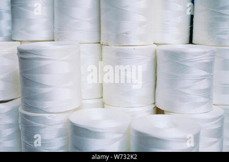 La corde de nylon, d'usine, l'usine de production de caoutchouc de la corde. Banque D'Images