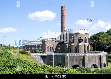 De Musée Cruquius, qui occupe l'ancienne station de pompage à vapeur Cruquius. C'est pensée pour être la plus grande machine à vapeur jamais construite. Banque D'Images