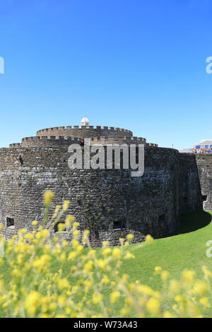 Château de Deal, construit par Henry VIII en tant que partie d'une chaîne de forts côtiers, dans la région de East Kent, England, UK Banque D'Images