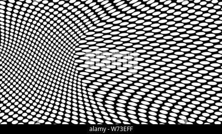 3D render of vortex à pois pour fonds d'écran et l'arrière-plan. Demi-teinte grunge noir et de blanc texture background. Résumé La texture. Illustration de Vecteur