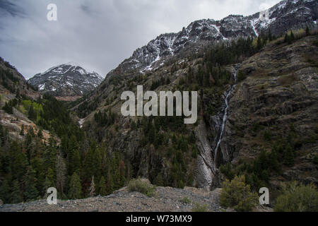 Bear Creek Falls, Ouray, comté d'Ouray, Colorado, États-Unis. Banque D'Images