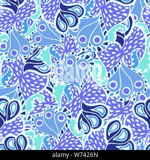 Cute abstract hand drawn seamless pattern. Résumé fond pour votre conception faite en vecteur. Illustration de Vecteur